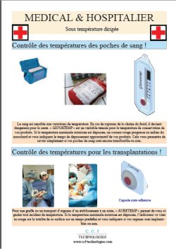 Controle des temperature dans le domaine medical et hospitalier